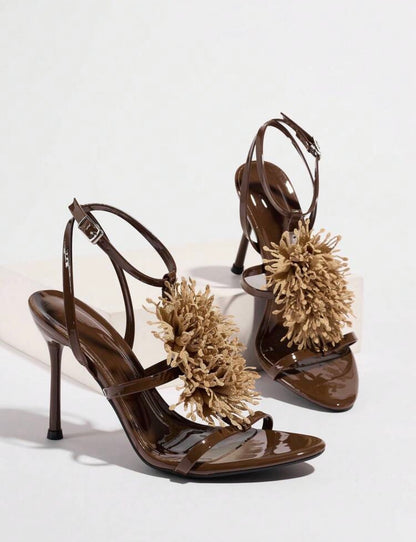 Women's High Heel Sandals, Suitable Night Parties, Gatherings, Outdoor Occasions. Fashionable, Elegant, High-End, Banquet, Mirror Craftsmanship