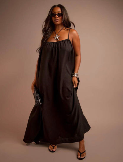 Oversized Lose Fit Maxi Dress ~ VERI CLASSY For Outdoor Occasions ~ @CHRISTIANDELOS_