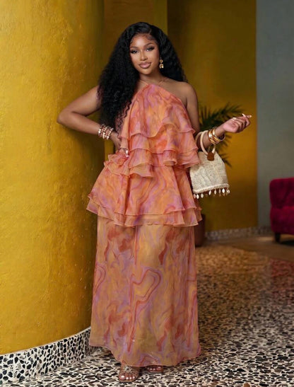 VERI CLASSY VERI DEMURE ~ GORGEOUS STUNNING MAXI DRESS ~ LOOK WITH CLASS