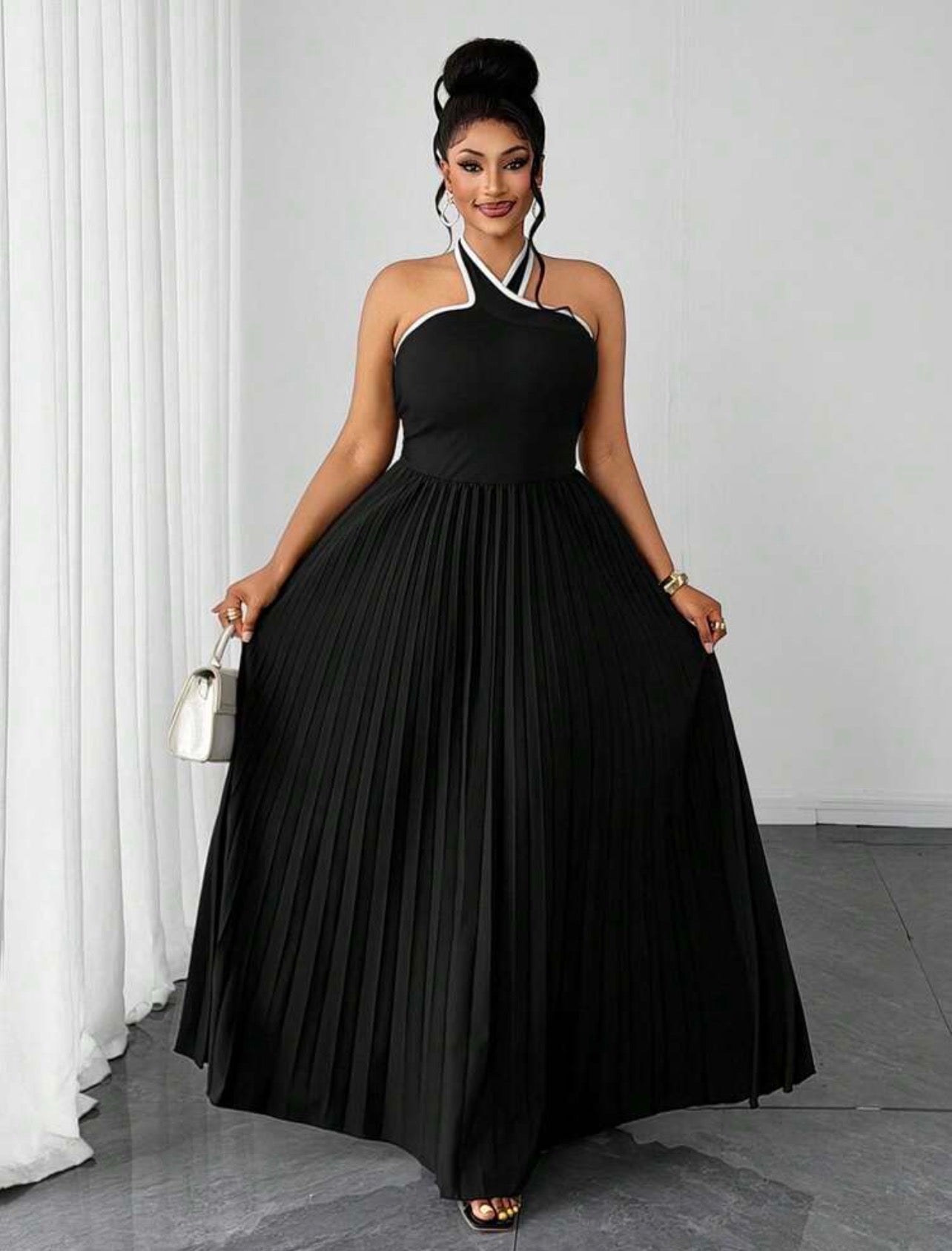 SIMPLE STYLISH MAXI DRESS - CHRISTIAN DELOS FASHION