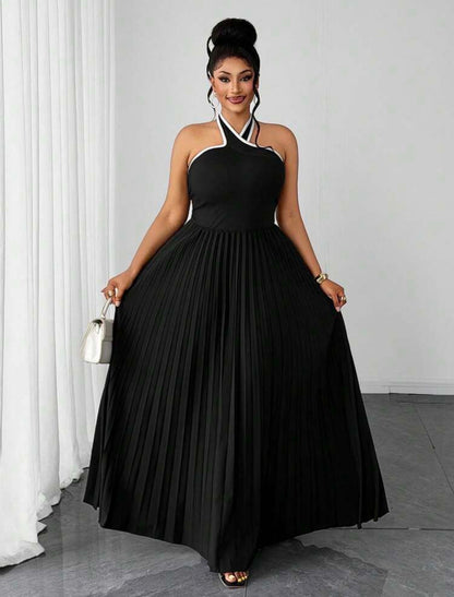 SIMPLE STYLISH MAXI DRESS - CHRISTIAN DELOS FASHION