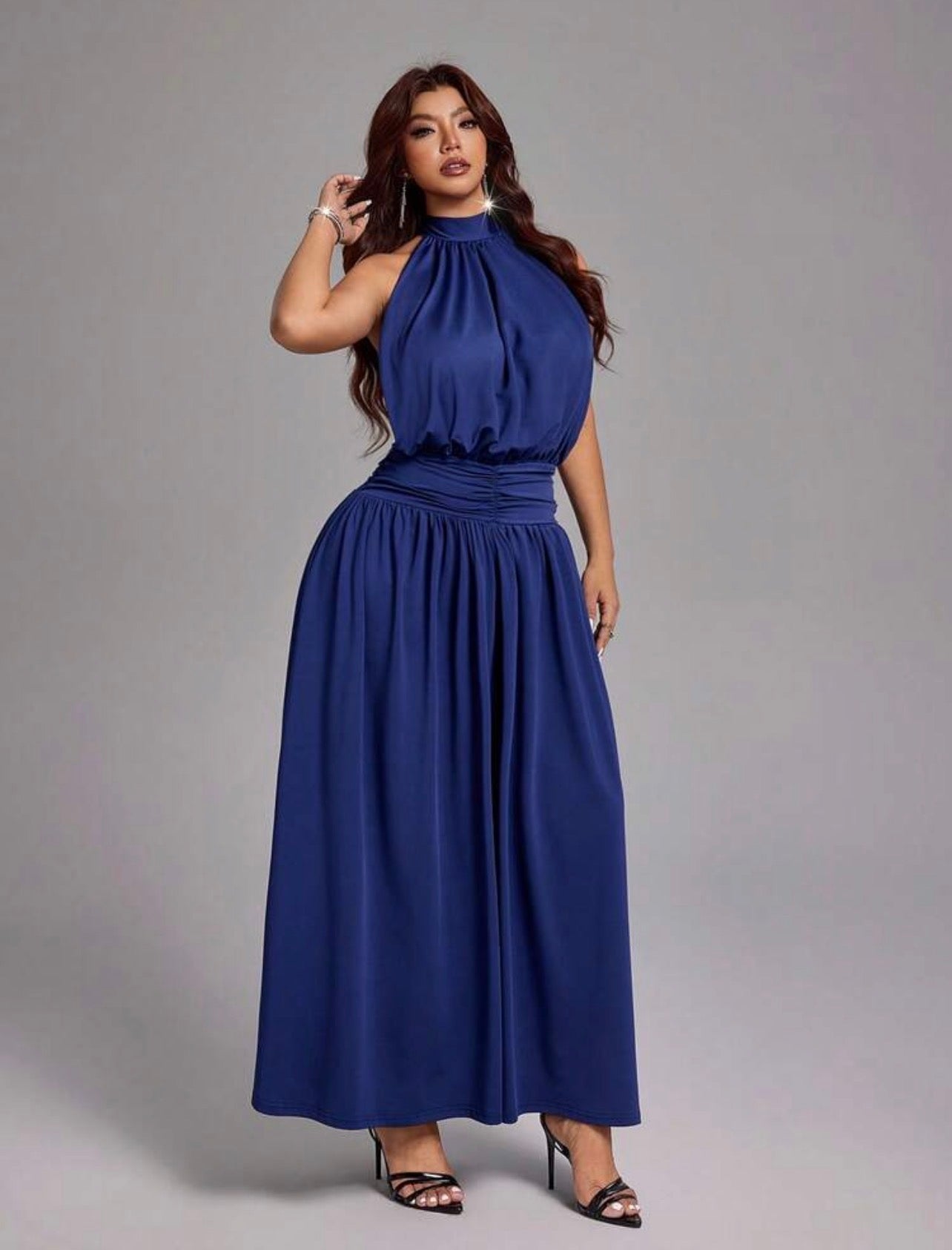 Viva Relle Sexy Backless Sash Bow Off-Shoulder Backless Long Dress @ CHRISTIANDELOS