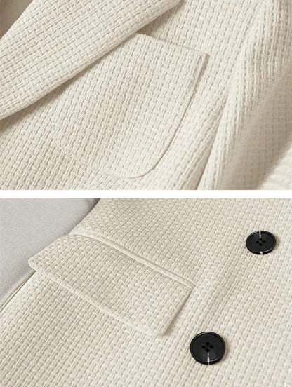 HOMEYEE Notched Collar Long Sleeve Pocket Shirt, Retro Elegant Casual Leisure Business Office OL Wear - ChristianDelos