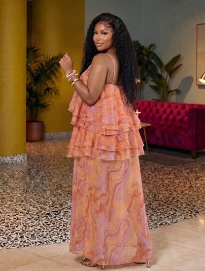VERI CLASSY VERI DEMURE ~ GORGEOUS STUNNING MAXI DRESS ~ LOOK WITH CLASS