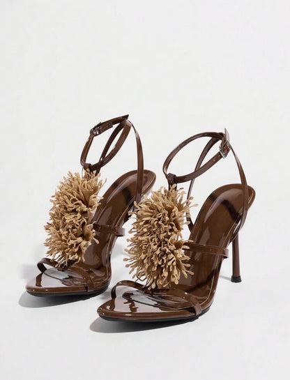 Women's High Heel Sandals, Suitable Night Parties, Gatherings, Outdoor Occasions. Fashionable, Elegant, High-End, Banquet, Mirror Craftsmanship