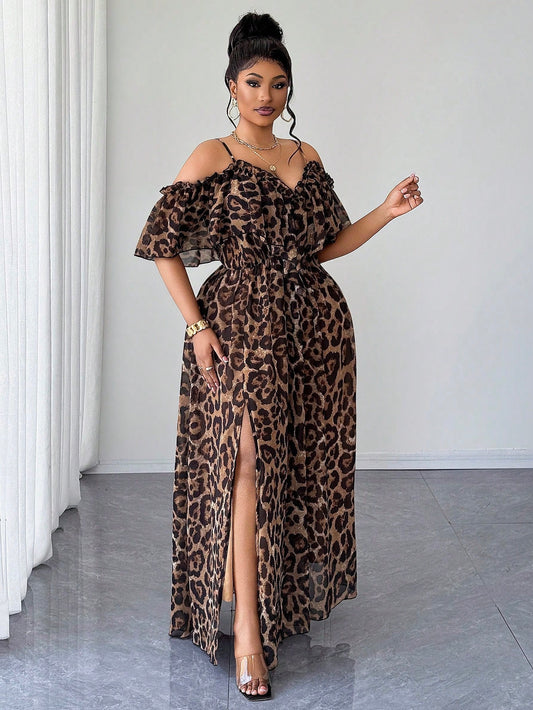Sexy Leopard Print Backless Dress | VERI CLASSY VERI DEMURE @CHRISTIANDELOS