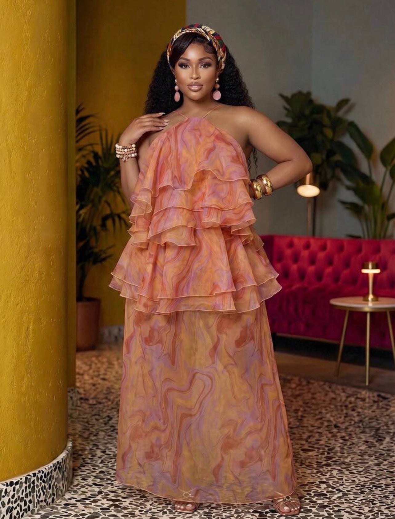 VERI CLASSY VERI DEMURE ~ GORGEOUS STUNNING MAXI DRESS ~ LOOK WITH CLASS