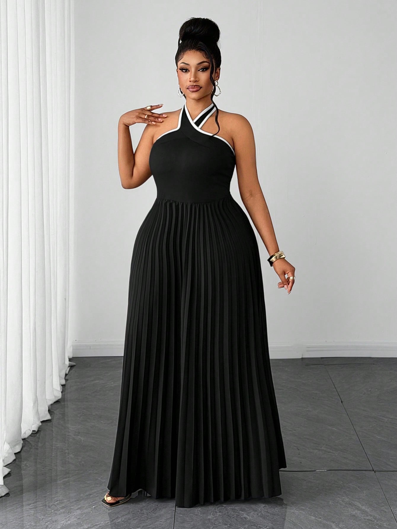 SIMPLE STYLISH MAXI DRESS - CHRISTIAN DELOS FASHION