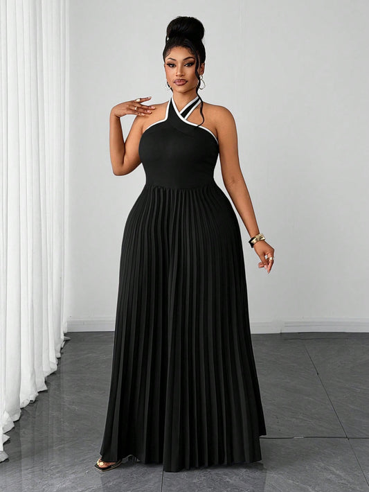 SIMPLE STYLISH MAXI DRESS - CHRISTIAN DELOS FASHION