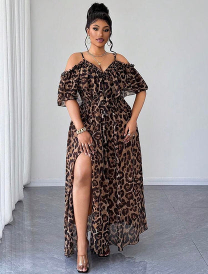 Sexy Leopard Print Backless Dress | VERI CLASSY VERI DEMURE @CHRISTIANDELOS