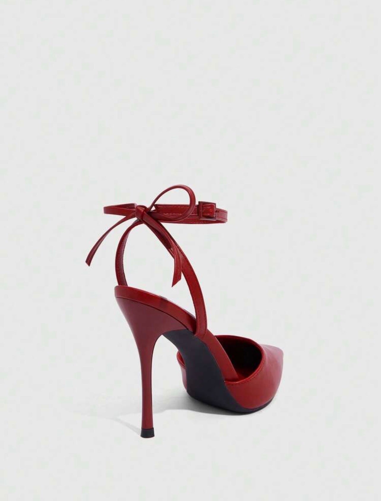 Pointed Toe Ankle Strap Stiletto High Heel Pumps