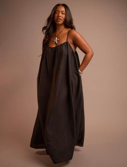Oversized Lose Fit Maxi Dress ~ VERI CLASSY For Outdoor Occasions ~ @CHRISTIANDELOS_