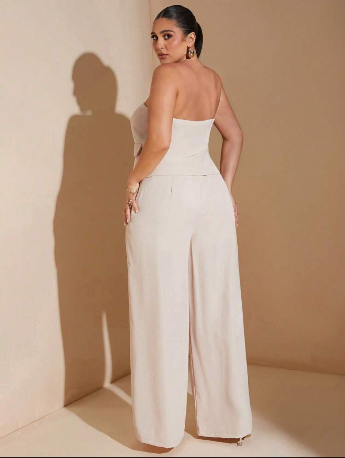 Apricot Armless Two Piece - Corporate Dinner Look